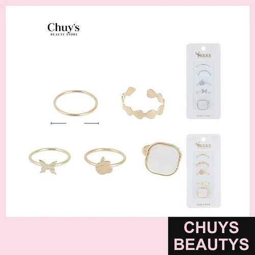 Set de Anillos Surtidos - Chuys Beautys | Chuys Beautys