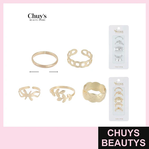Set de Anillos Surtidos - Chuys Beautys | Chuys Beautys
