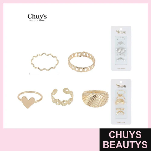 Set de Anillos Surtidos - Chuys Beautys | Chuys Beautys