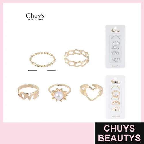 Set de Anillos Surtidos - Chuys Beautys | Chuys Beautys