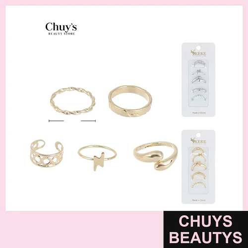 Set de Anillos Surtidos - Chuys Beautys | Chuys Beautys