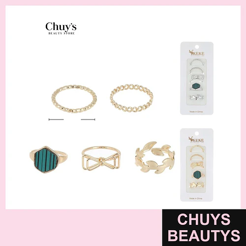 Set de Anillos Surtidos - Chuys Beautys | Chuys Beautys