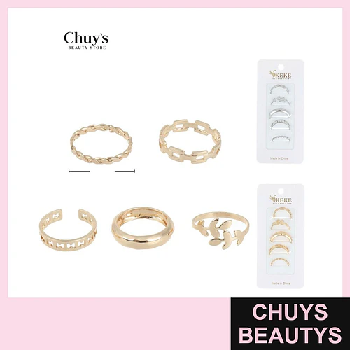 Set de Anillos Surtidos - Chuys Beautys | Chuys Beautys