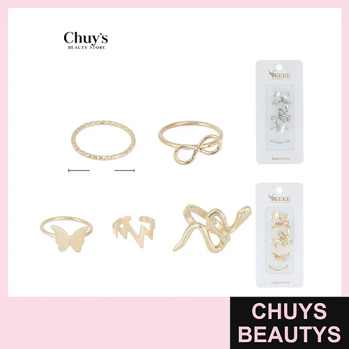 Set de Anillos Surtidos - Chuys Beautys | Chuys Beautys