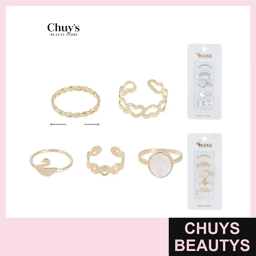 Set de Anillos Surtidos - Chuys Beautys | Chuys Beautys
