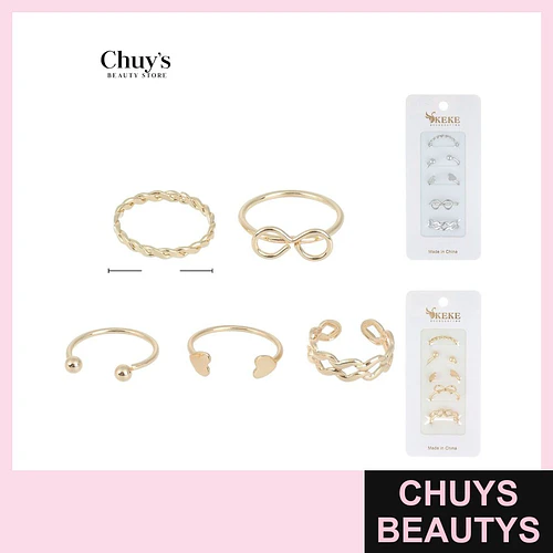 Set de Anillos Surtidos - Chuys Beautys | Chuys Beautys