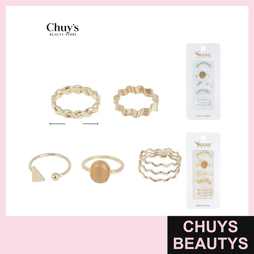 Set de Anillos Surtidos - Chuys Beautys | Chuys Beautys