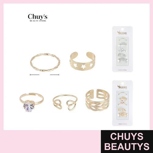 Set de Anillos Surtidos - Chuys Beautys | Chuys Beautys