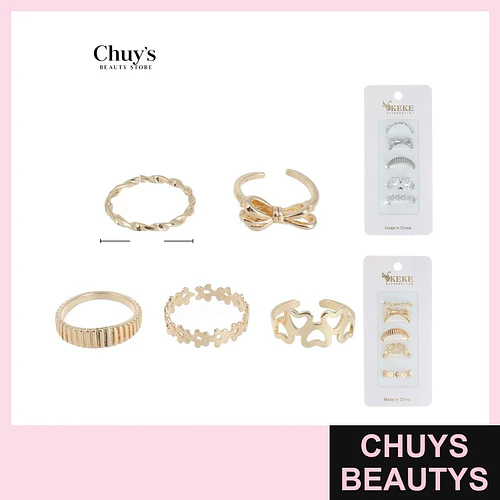 Set de Anillos Surtidos - Chuys Beautys | Chuys Beautys