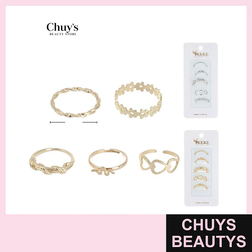 Set de Anillos Surtidos - Chuys Beautys | Chuys Beautys