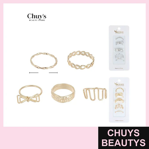 Set de Anillos Surtidos - Chuys Beautys | Chuys Beautys