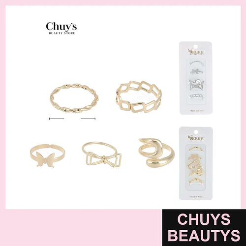 Set de Anillos Surtidos - Chuys Beautys | Chuys Beautys