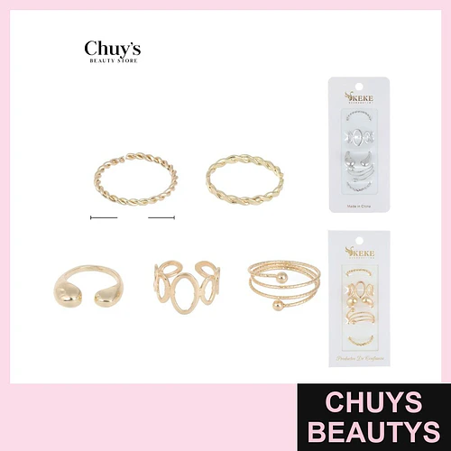 Set de Anillos Surtidos - Chuys Beautys | Chuys Beautys