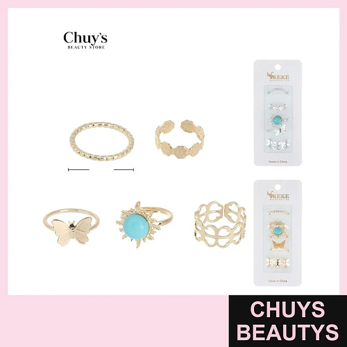 Set de Anillos Surtidos - Chuys Beautys | Chuys Beautys