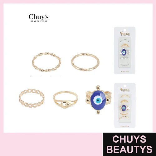 Set de Anillos Surtidos - Chuys Beautys | Chuys Beautys