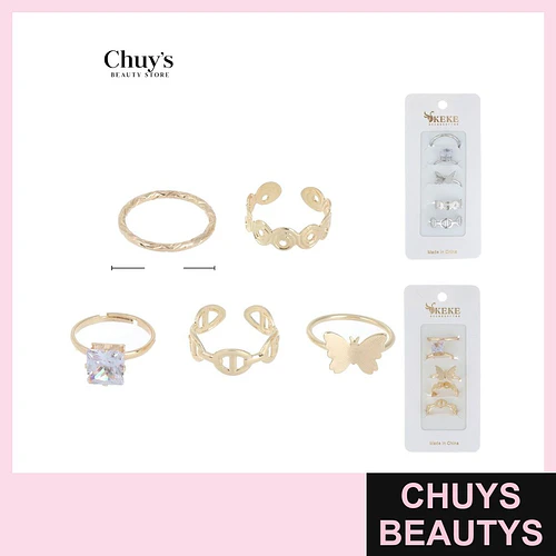 Set de Anillos Surtidos - Chuys Beautys | Chuys Beautys