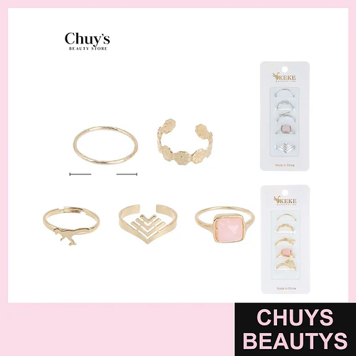Set de Anillos Surtidos - Chuys Beautys | Chuys Beautys