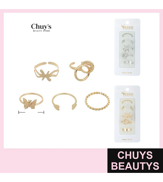 Set de Anillos Surtidos Modelos