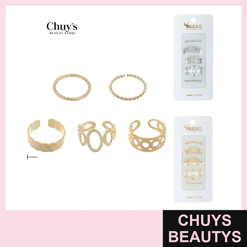 Set de Anillos Surtidos Modelos - Chuys Beautys | Chuys Beautys