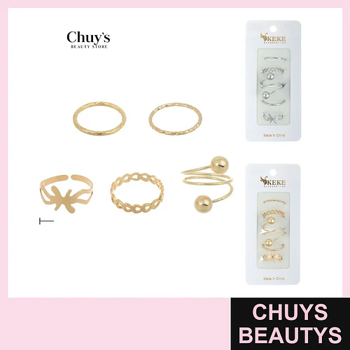 Set de Anillos Surtidos Modelos - Chuys Beautys | Chuys Beautys