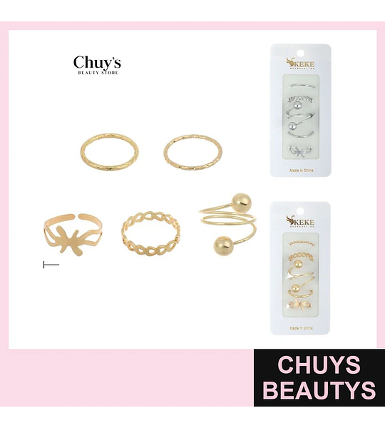 Set de Anillos Surtidos Modelos