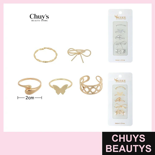 Set de Anillos Surtidos Modelos - Chuys Beautys | Chuys Beautys