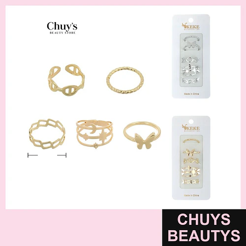 Set de Anillos Surtidos Modelos - Chuys Beautys | Chuys Beautys