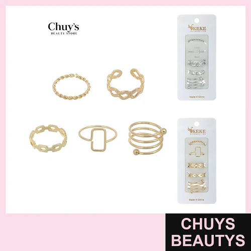 Set de Anillos Surtidos Modelos - Chuys Beautys | Chuys Beautys