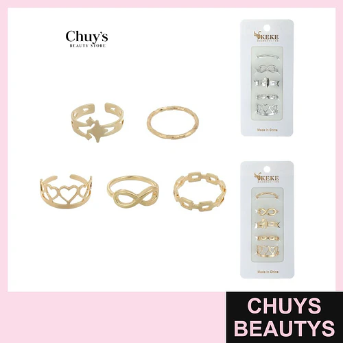 Set de Anillos Surtidos Modelos - Chuys Beautys | Chuys Beautys