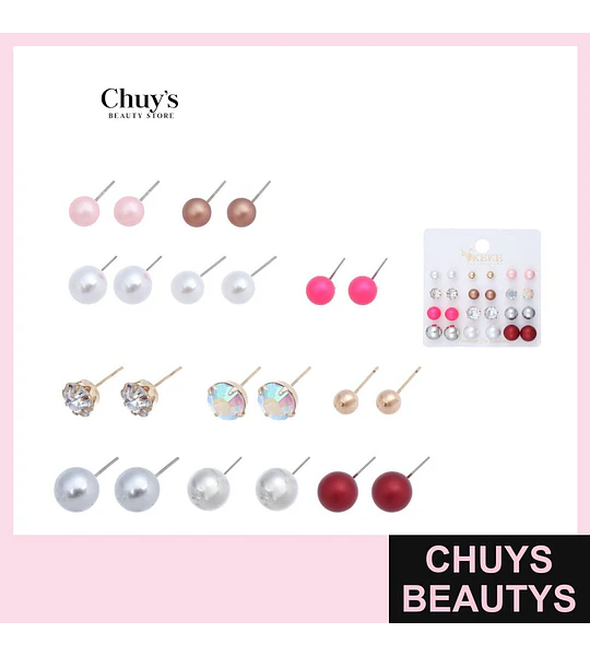 Pendientes 12 Pcs