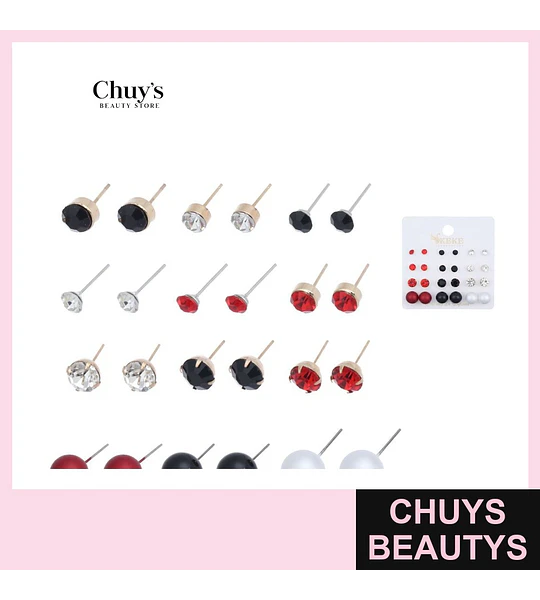 Pendientes 12PCS
