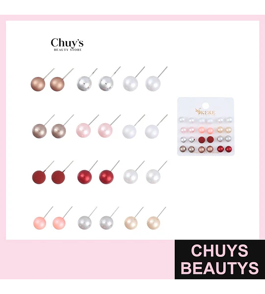 Pendientes 12 Pcs