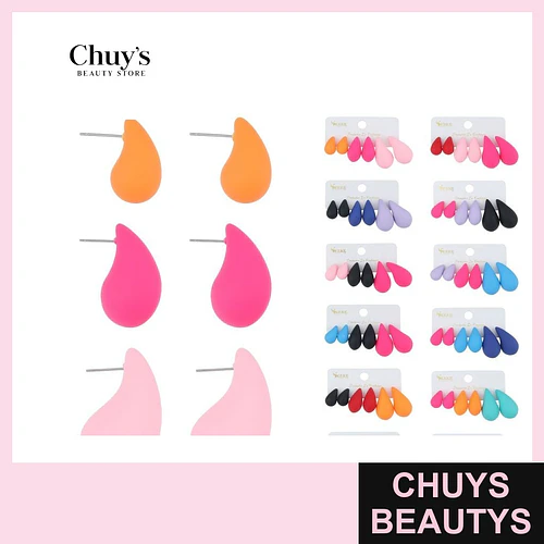 Pendientes 3 Piezas Coloridos - Chuys Beautys | Chuys Beautys