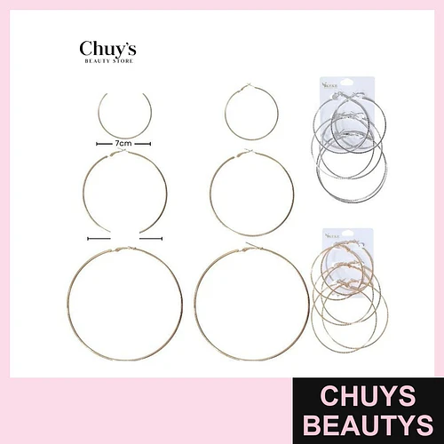 Aros Plata/Dorado - Chuys Beautys | Chuys Beautys
