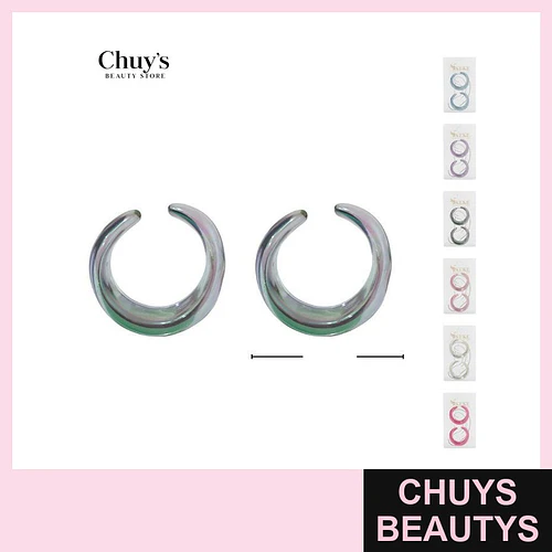 Aros Solitarios Transparente - Chuys Beautys | Chuys Beautys