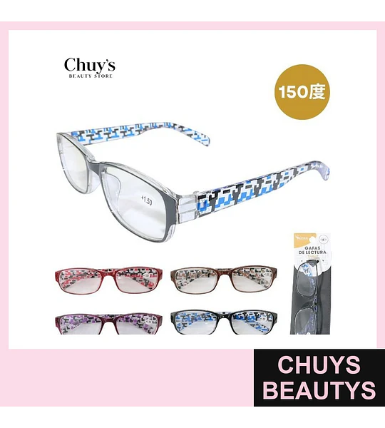 Lentes con funda de lectura