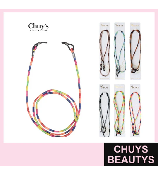 Cuerda para lentes multicolor