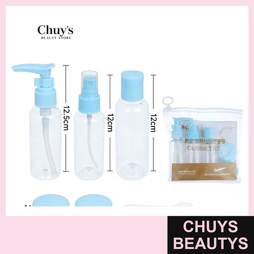 Set de envases para viaje 5pcs - Chuys Beautys | Chuys Beautys