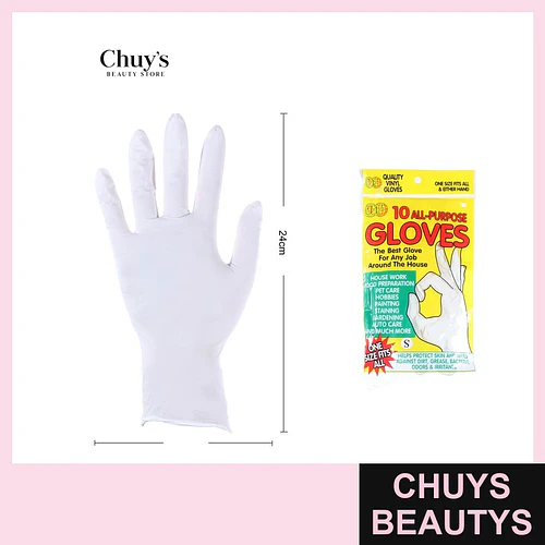 Guantes desechables 10 piezas 8*24cm - Chuys Beautys | Chuys Beautys