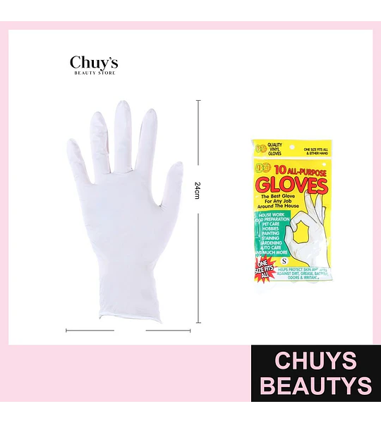 Guantes desechables 10 piezas 8*24cm
