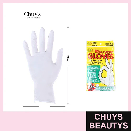Guantes desechables 10PCS 9*24CM - Chuys Beautys | Chuys Beautys