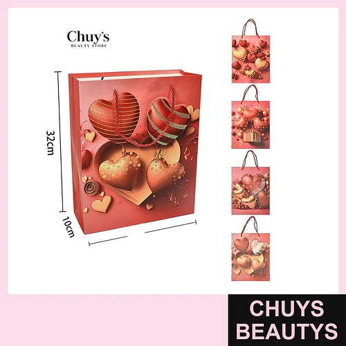 Bolsas para regalo corazón - Chuys Beautys | Chuys Beautys