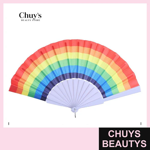 Abanicos estampados multicolor 42 cm - Chuys Beautys | Chuys Beautys