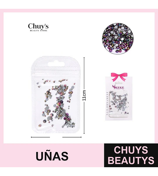 Cristales para Uñas Multicolor