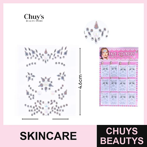 Stickers Faciales Brillantes - Chuys Beautys | Chuys Beautys