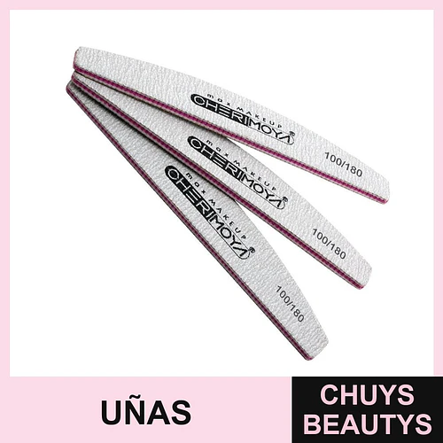 Limas de Uñas Cherimoya Doble Cara Grano 100/180 Profesional - Chuys Beautys | Chuys Beautys