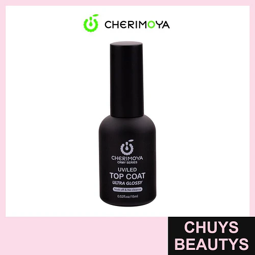 Top Coat UV/LED Ultra Brillante Cherimoya Soak Off 15ml - Chuys Beautys | Chuys Beautys