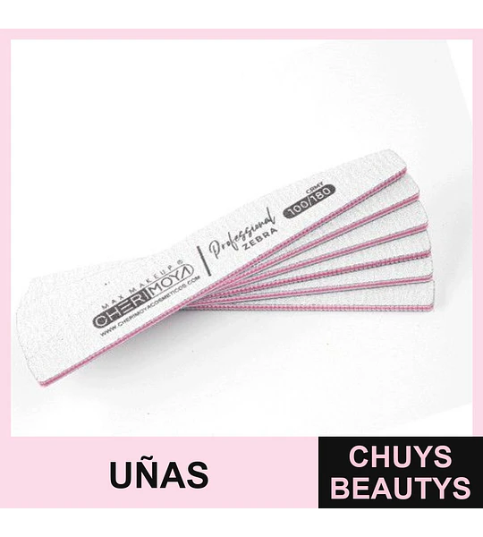 Limas de Uñas Profesionales Cherimoya Doble Cara Grano 100/180