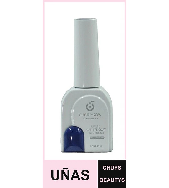 Esmalte Gel UV/LED Cat Eye Azul Profundo Shimmering Cherimoya 12ml