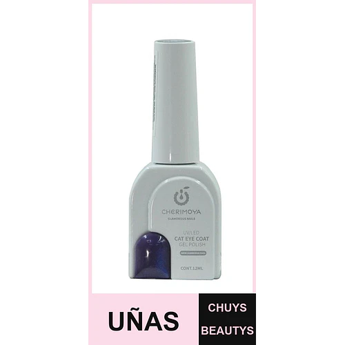 Esmalte Gel UV/LED Efecto Ojo de Gato Cherimoya Tono CH083-003 - Chuys Beautys | Chuys Beautys